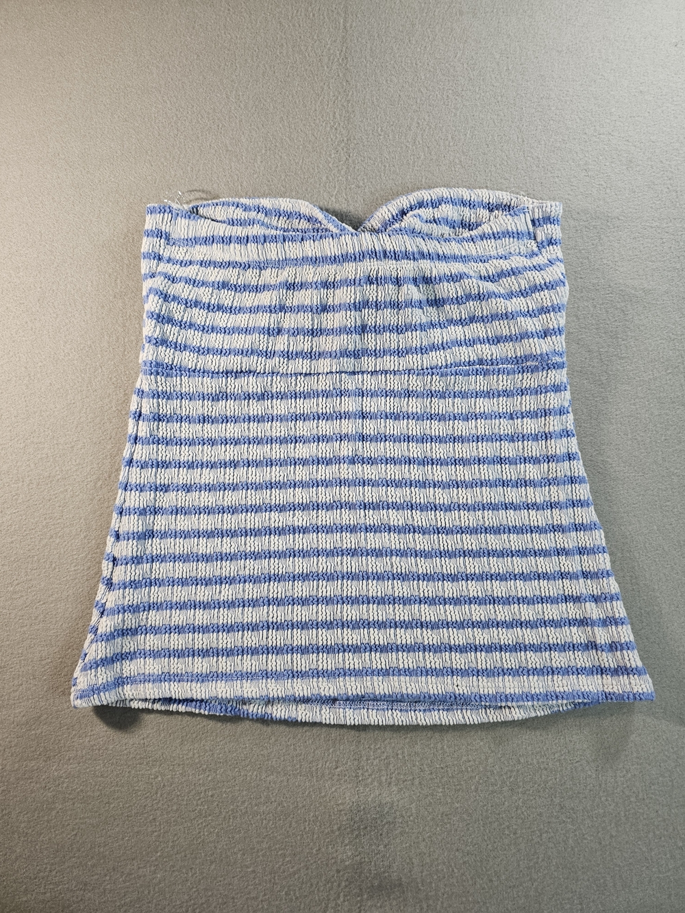 Hyfve Blue & White Striped Twist Front Knit Tube Top Size M - Picture 2 of 3